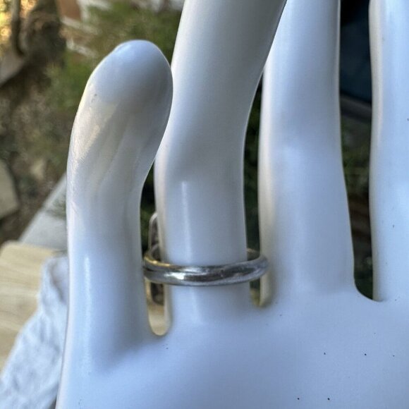 VTG Native American Old Pawn Ring Size 7 Sterling Silver Turquoise Floral 6.3g - Picture 4 of 10